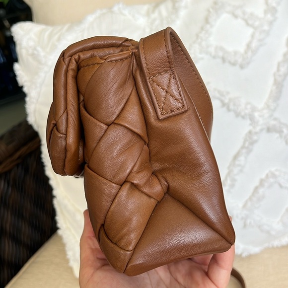 DUNE LONDON woven LEATHER crossbody brown - Picture 7 of 17